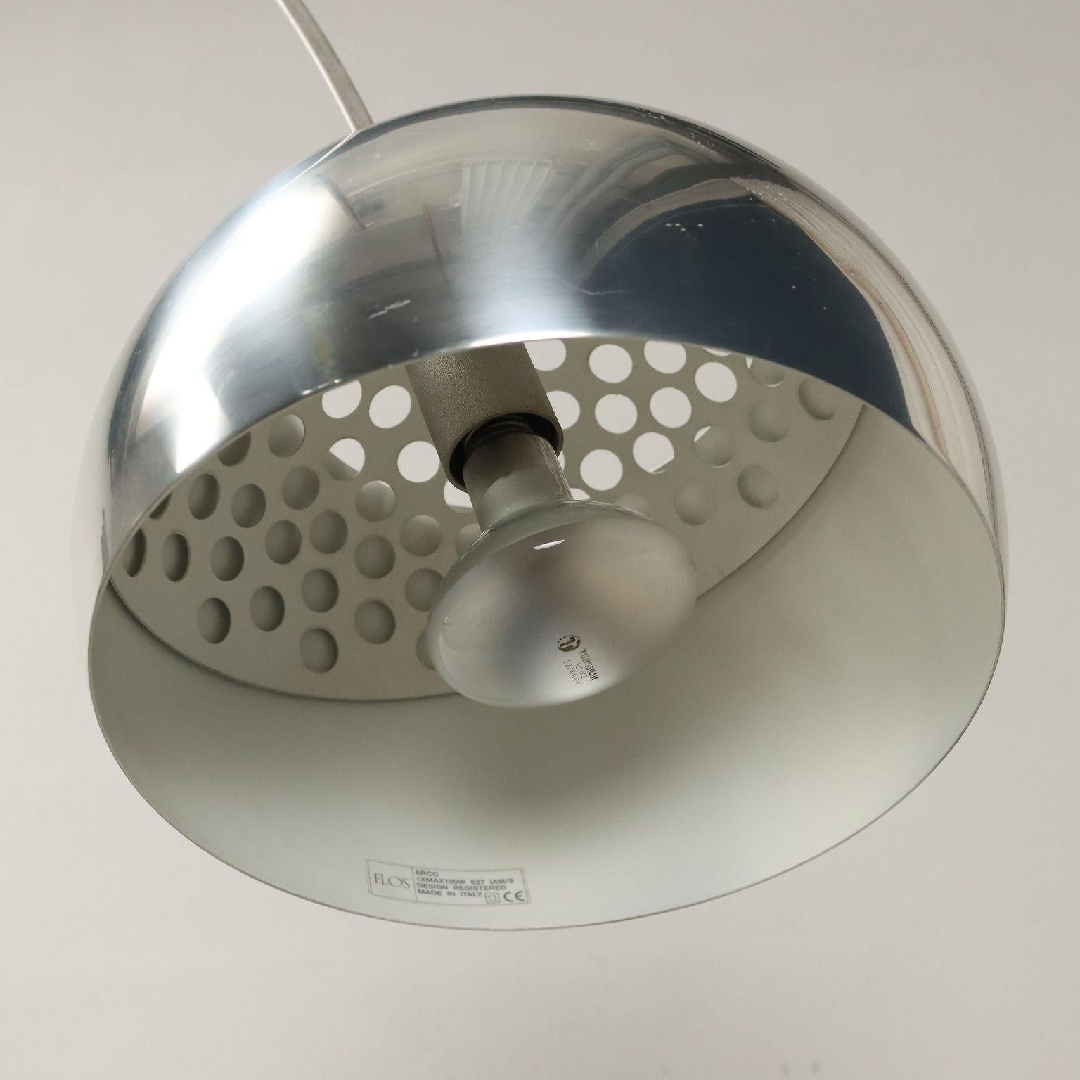 Late 20th Century Arco lamp by Achille and Pier Giacomo Castiglioni for Flos Anni 80