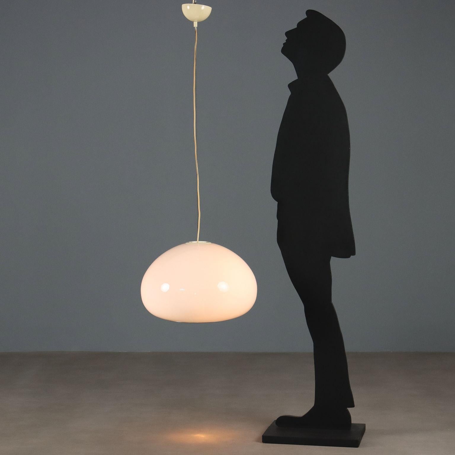 Mid-Century moderno Lampada 'Black & White' di Pier Giacomo e Achille Castiglioni anni 70-80 in vendita