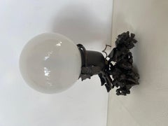 Mond-Nachttischlampe im ArtDeco-Stil aus den 1950er Jahren, italienisch