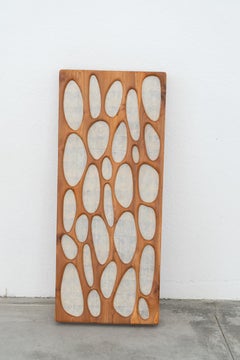 Cherry wood and rice paper wall lamp, prod. Steelline 80s