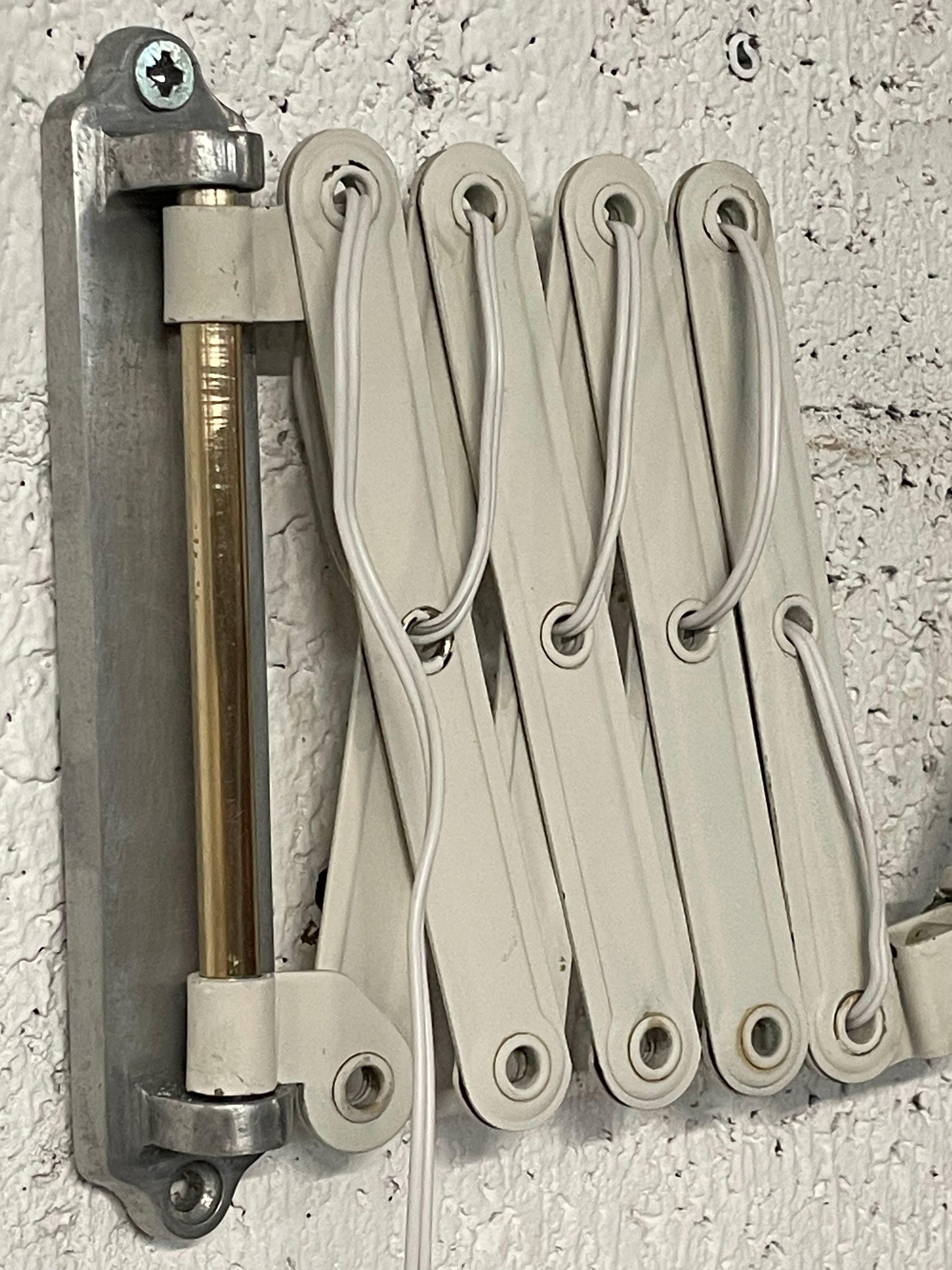 Metal Pantograph wall lamp, 1950s For Sale