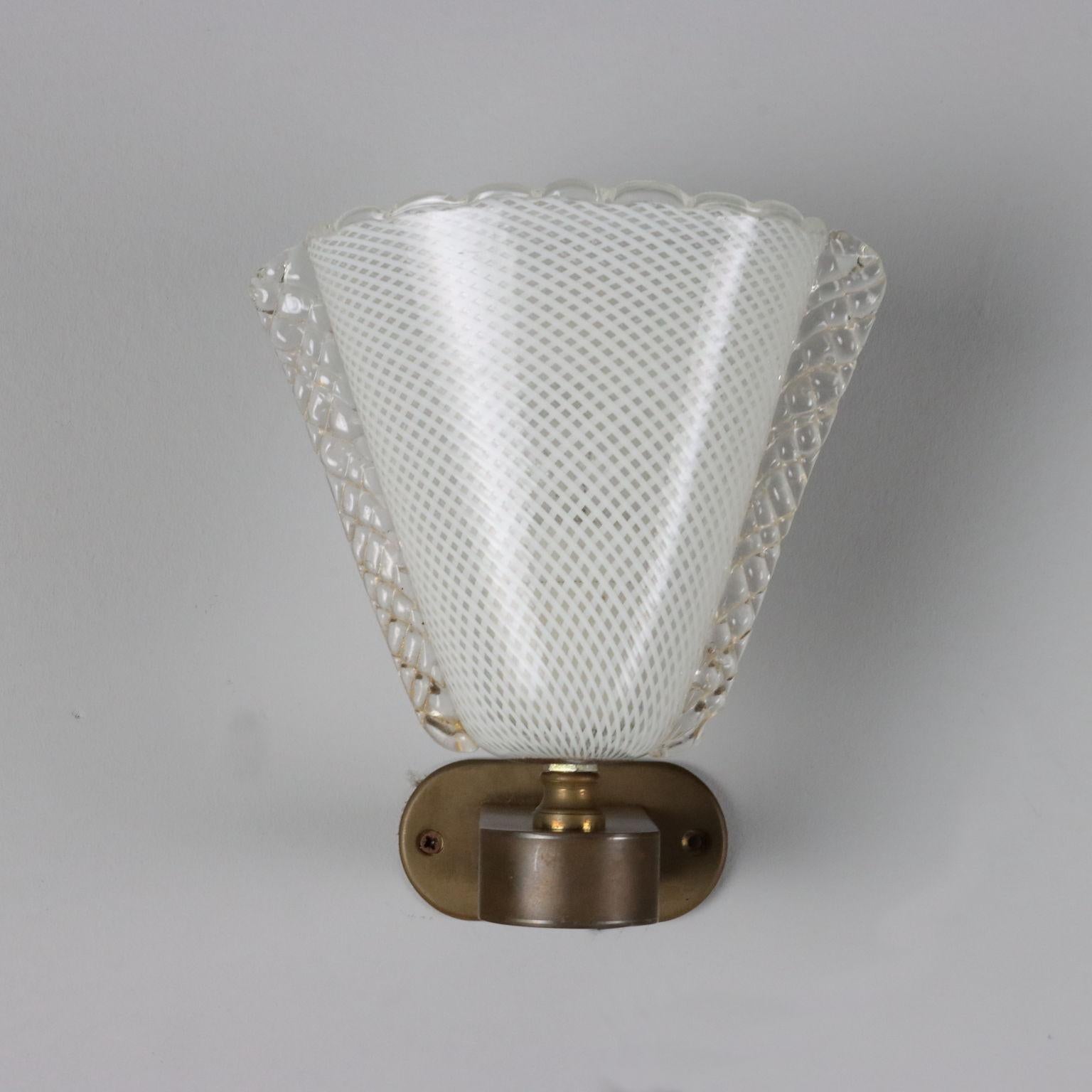 Brass Lampada da parete Anni 40