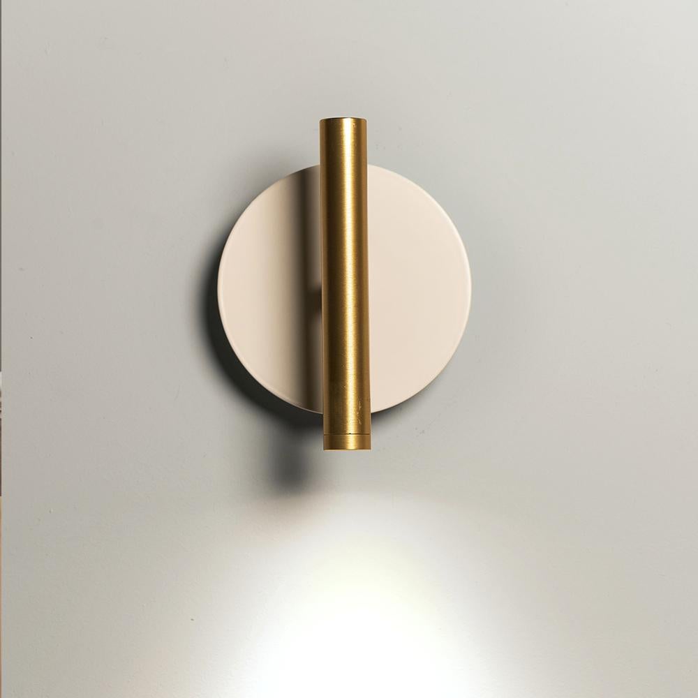 Tornito Lampada da parete applique moderna da lettura per camera da letto bianco e oro in vendita