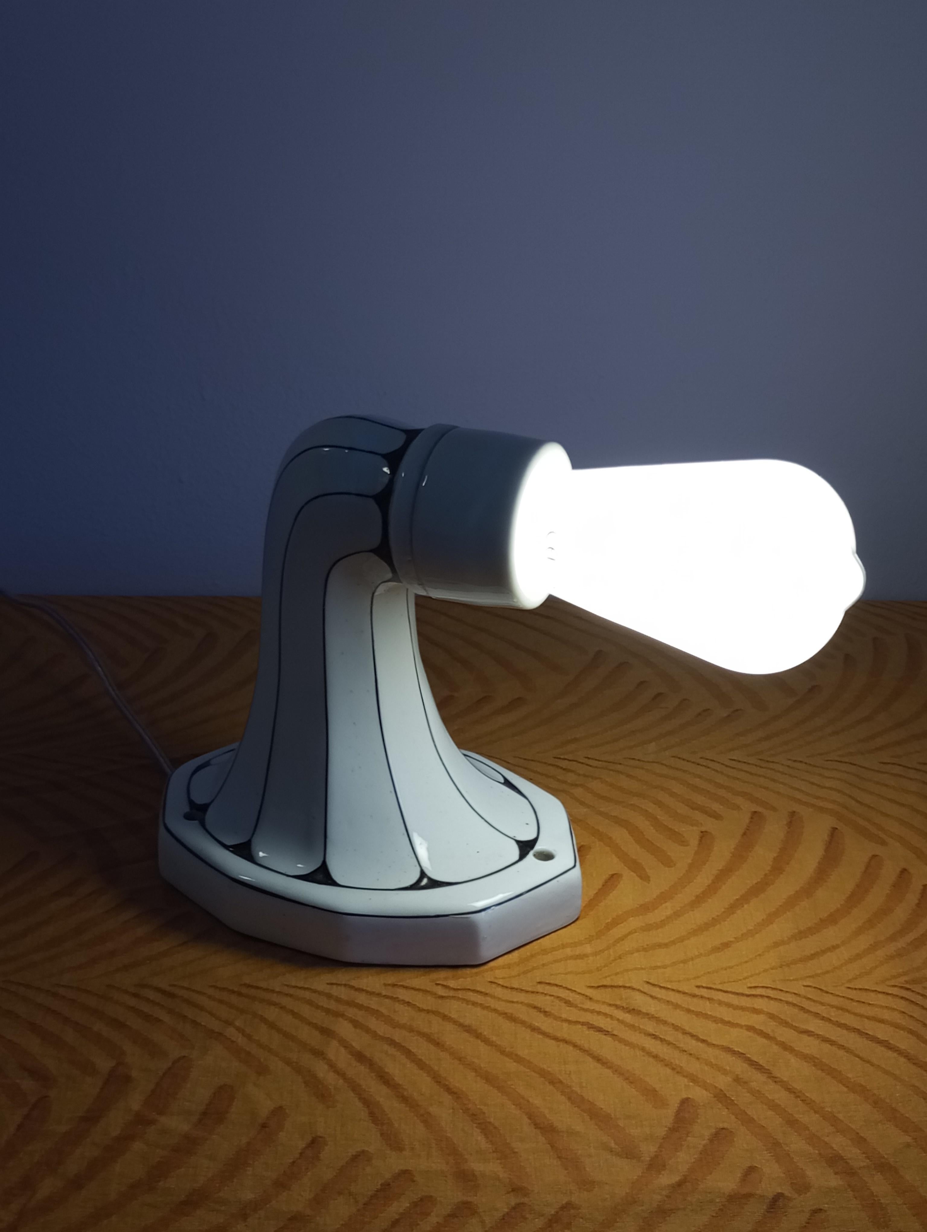 lampada da parete Art Noveau in pocellana   Brunquell Germania in vendita 5