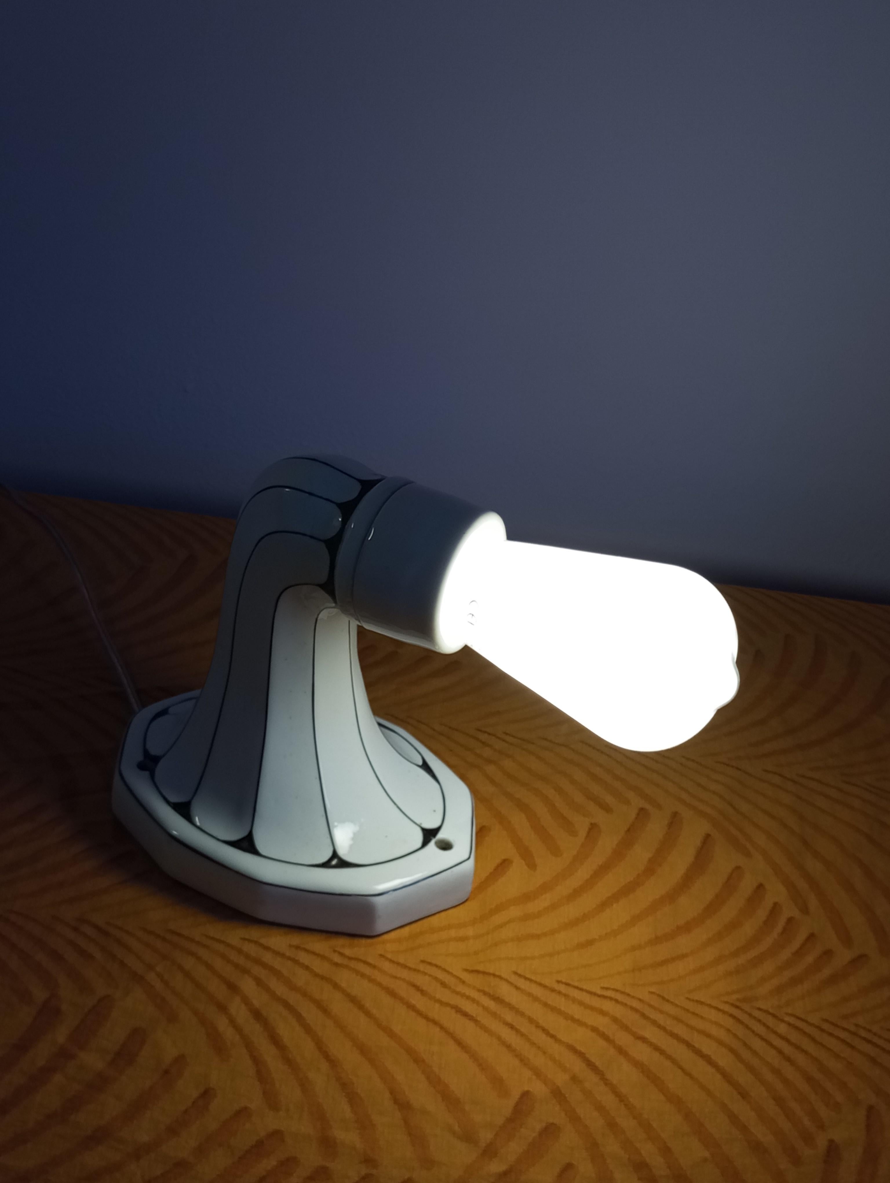 lampada da parete Art Noveau in pocellana   Brunquell Germania in vendita 6