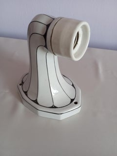 art Noveau wall lamp in pocellana   Brunquell Germany