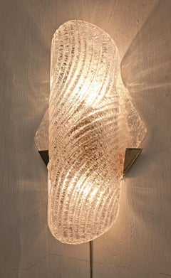 Barovier & Toso Italia 60s Mid-Century Modern Murano Glass Wall Lamp