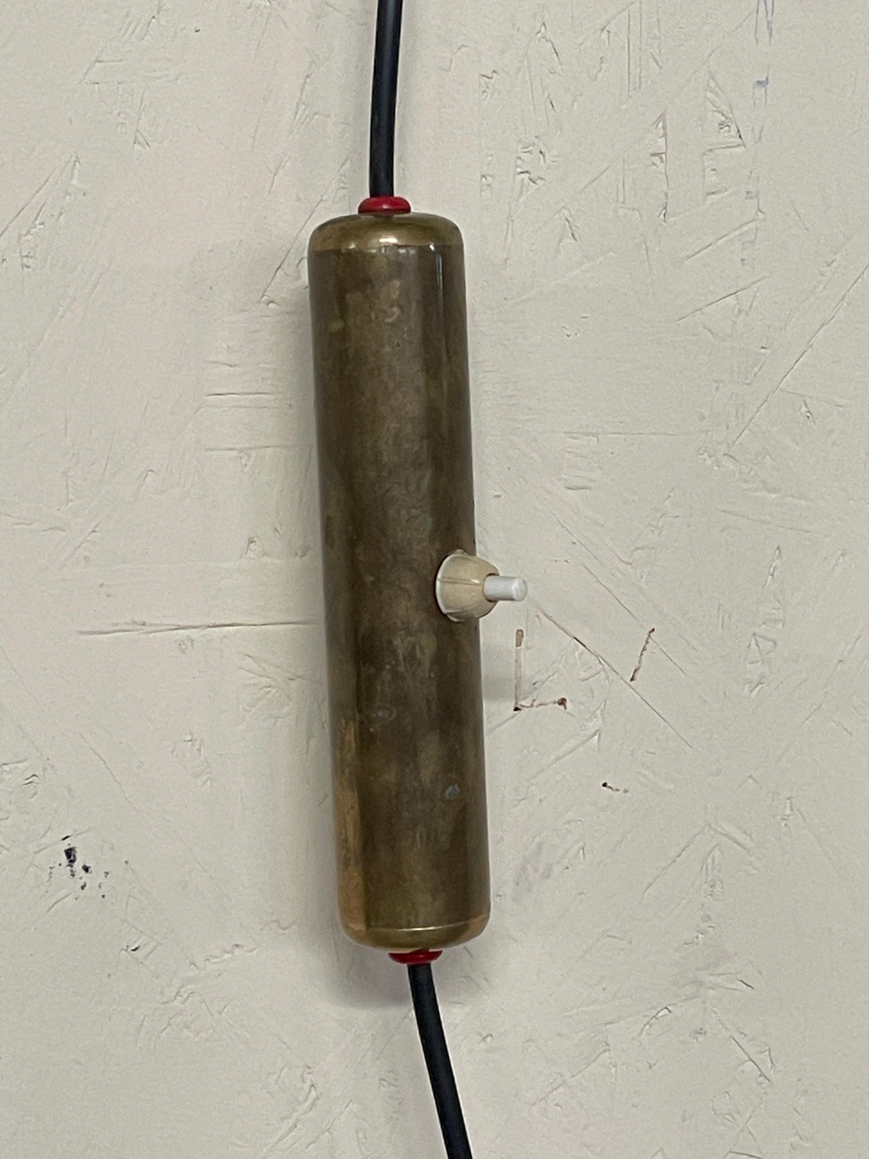 Wall lamp with extendable arm, in the Arredoluce style, 1940s-50s For Sale 3