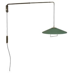 Applique avec bras extensible, style Arredoluce, années 1940-1950