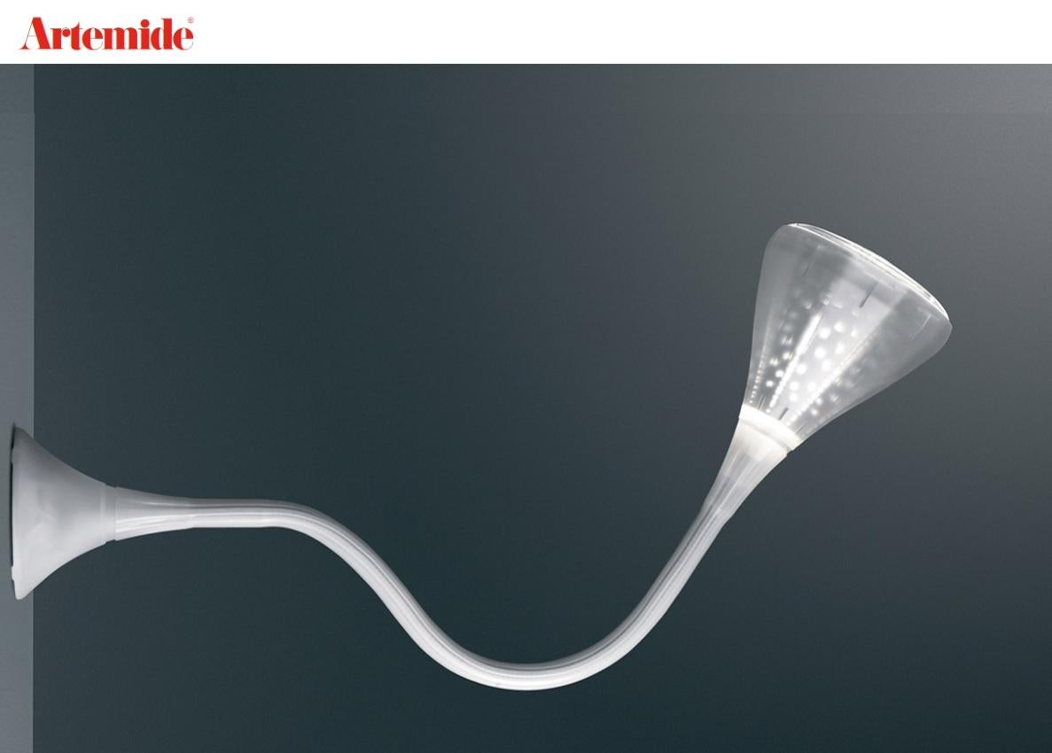 Lámpara de pie fluorescente regulable de Herzog & de Meuron para Artemide Acero en venta