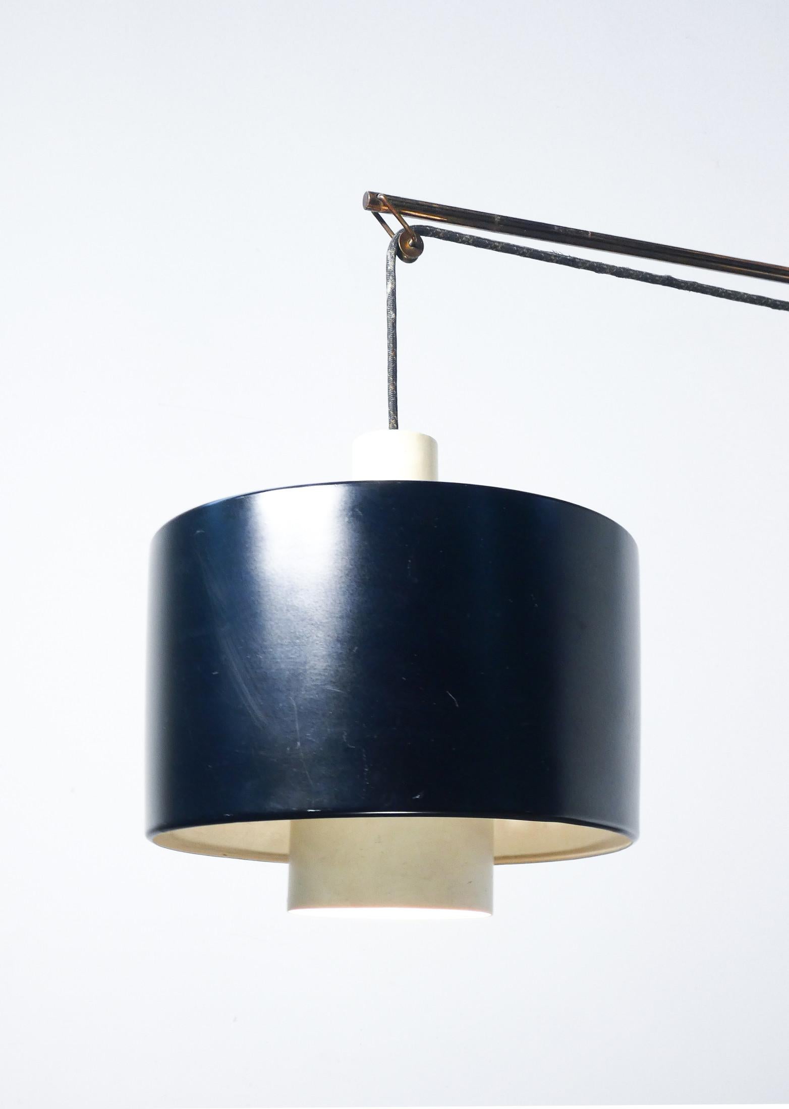 Aluminum Wall lamp mod. 2061, design Gaetano SCIOLARI for STILNOVO. 1950s For Sale