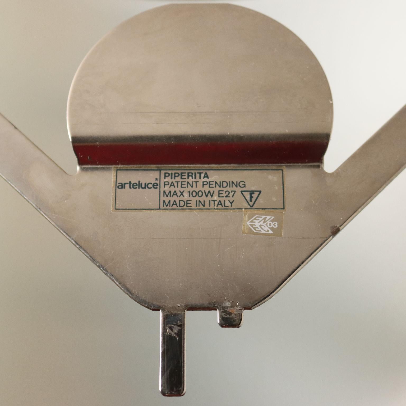 Lampada da parete Piperita Arteluce Anni 80 1