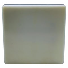 Minimalist Square Wall Lamp in Metal and Acrylic, Italy 1970s