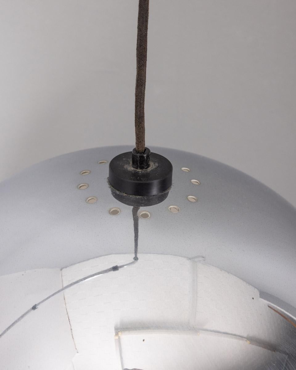 Lampada da parete regolabile vintage anni 70 metallo cromato design Italiano in vendita 1