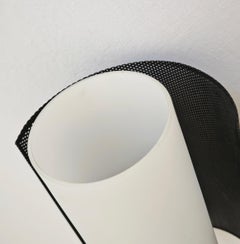 Stilnovo Wall Sconce, Glass, Brass, and Black Metal, 50s/60s Mid-Century Modern