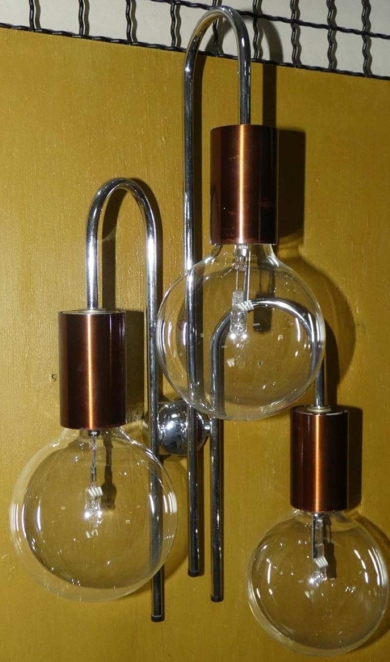 American Waterfall wall lamp attributed to Robert Sonnemann, USA, 1970s For Sale