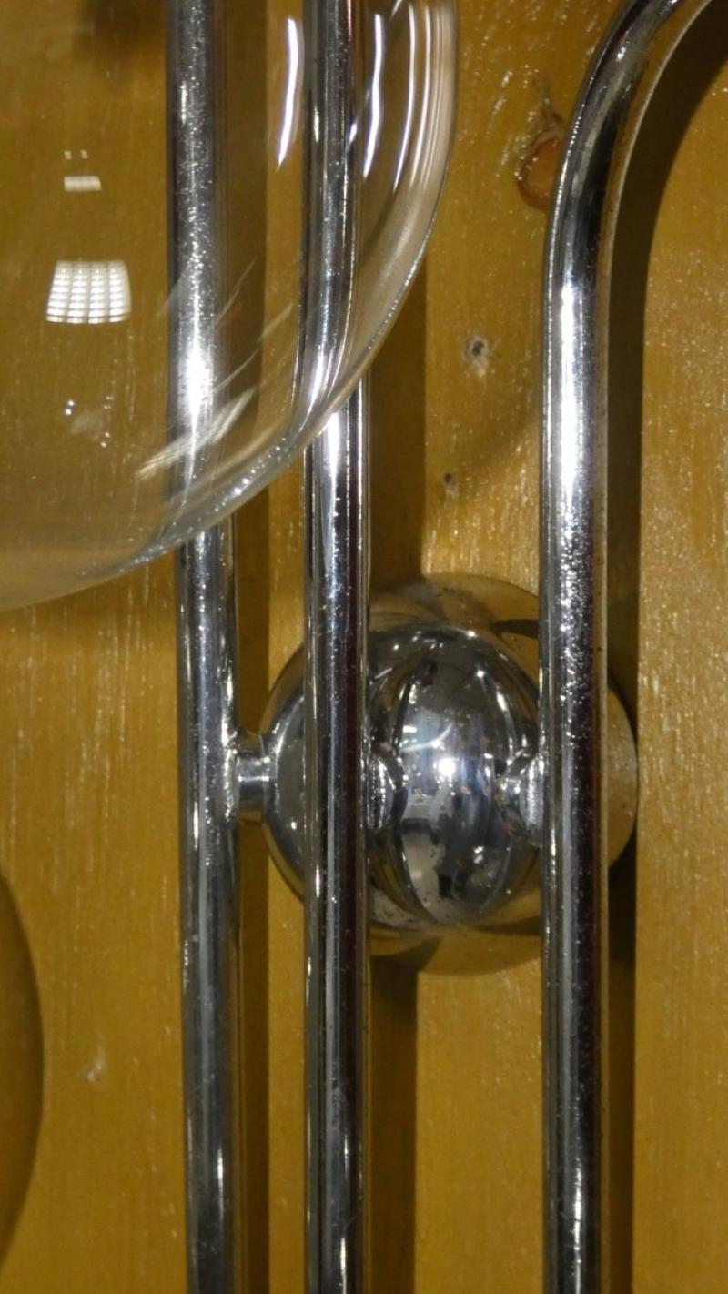 Waterfall wall lamp attributed to Robert Sonnemann, USA, 1970s For Sale 1