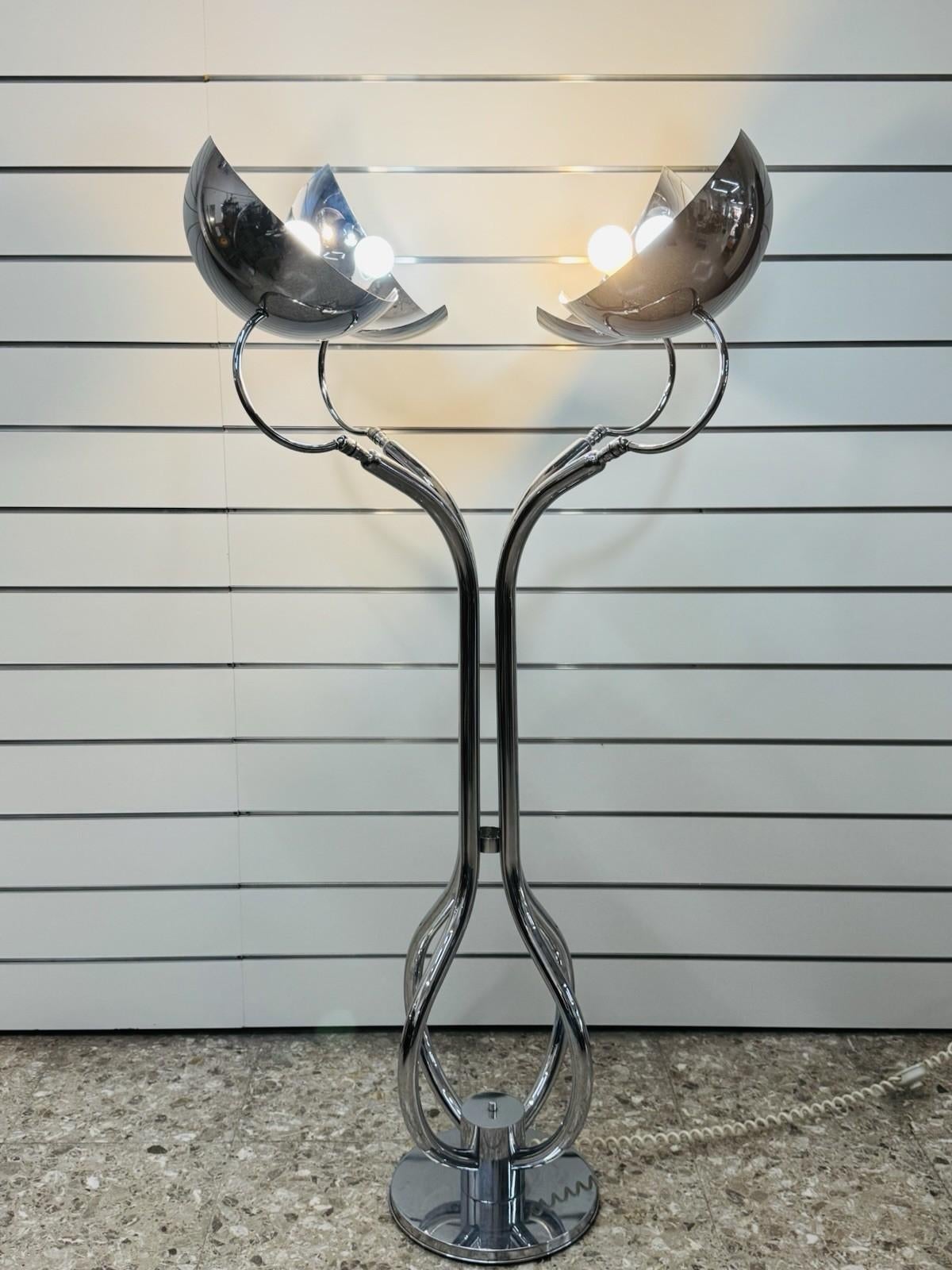 Lampada Da Pavimento Adalberto Dal Lago Anni ‘70 Modernariato Design Italian en venta