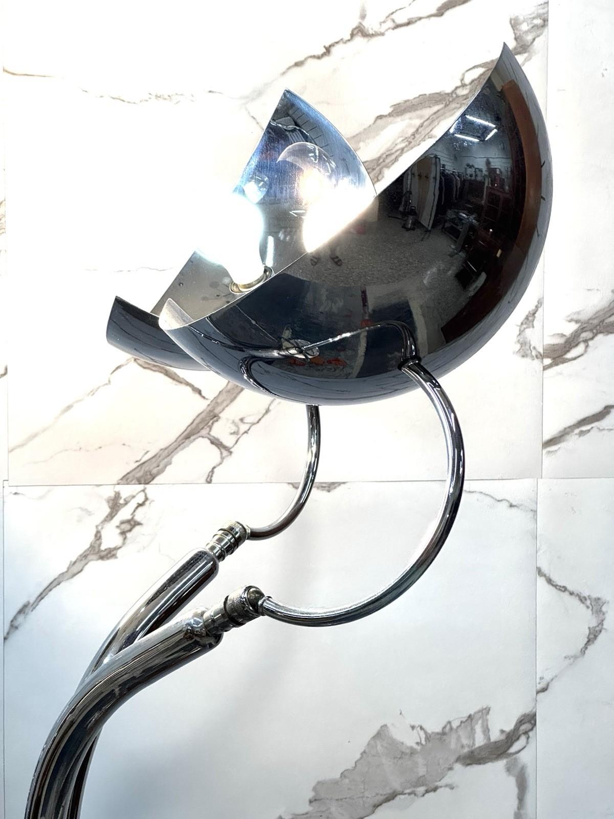 Lampada Da Pavimento Adalberto Dal Lago Anni ‘70 Modernariato Design (Stahl) im Angebot