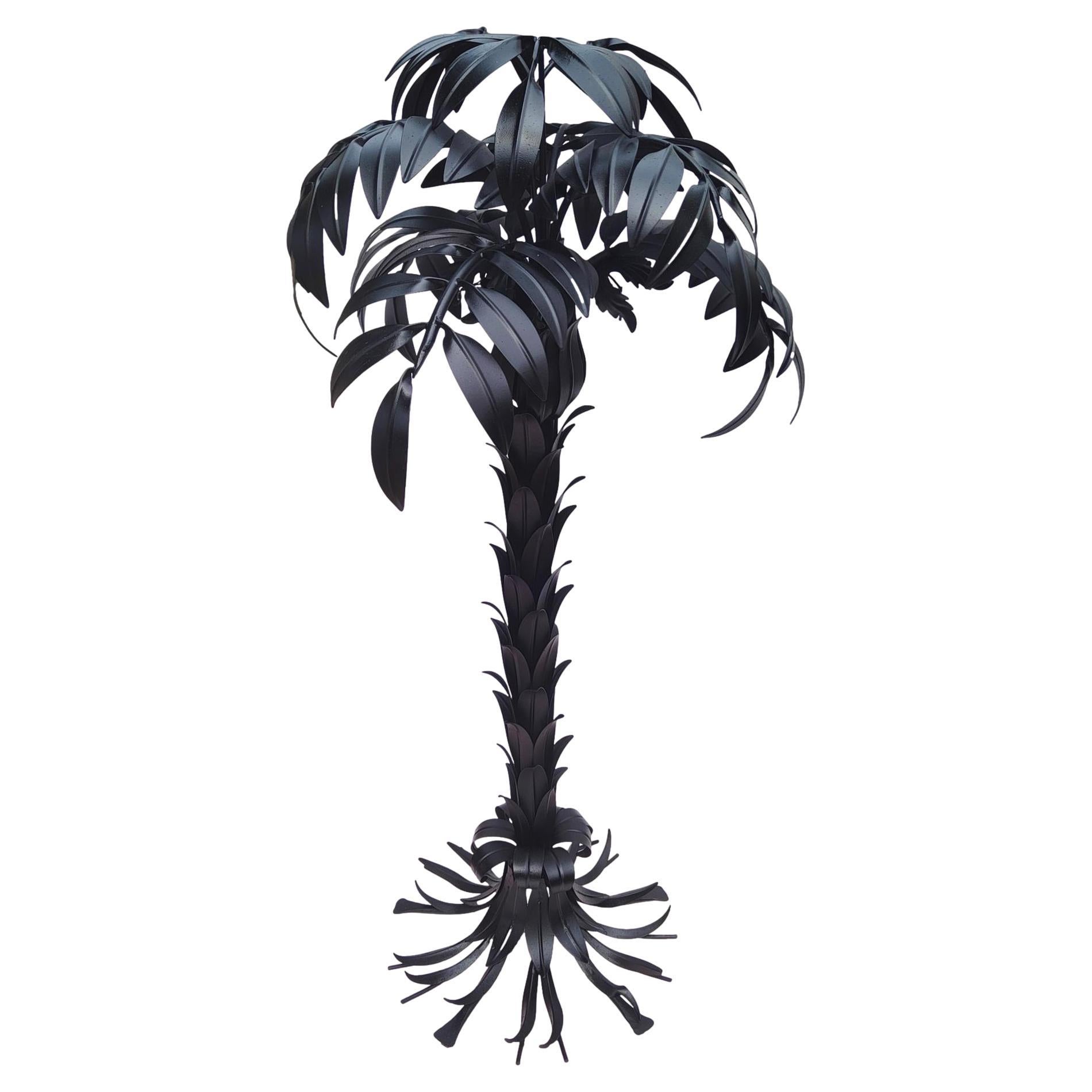 lampadaire hollywood regency en forme de palmier design hans Kogl 1970 en vente