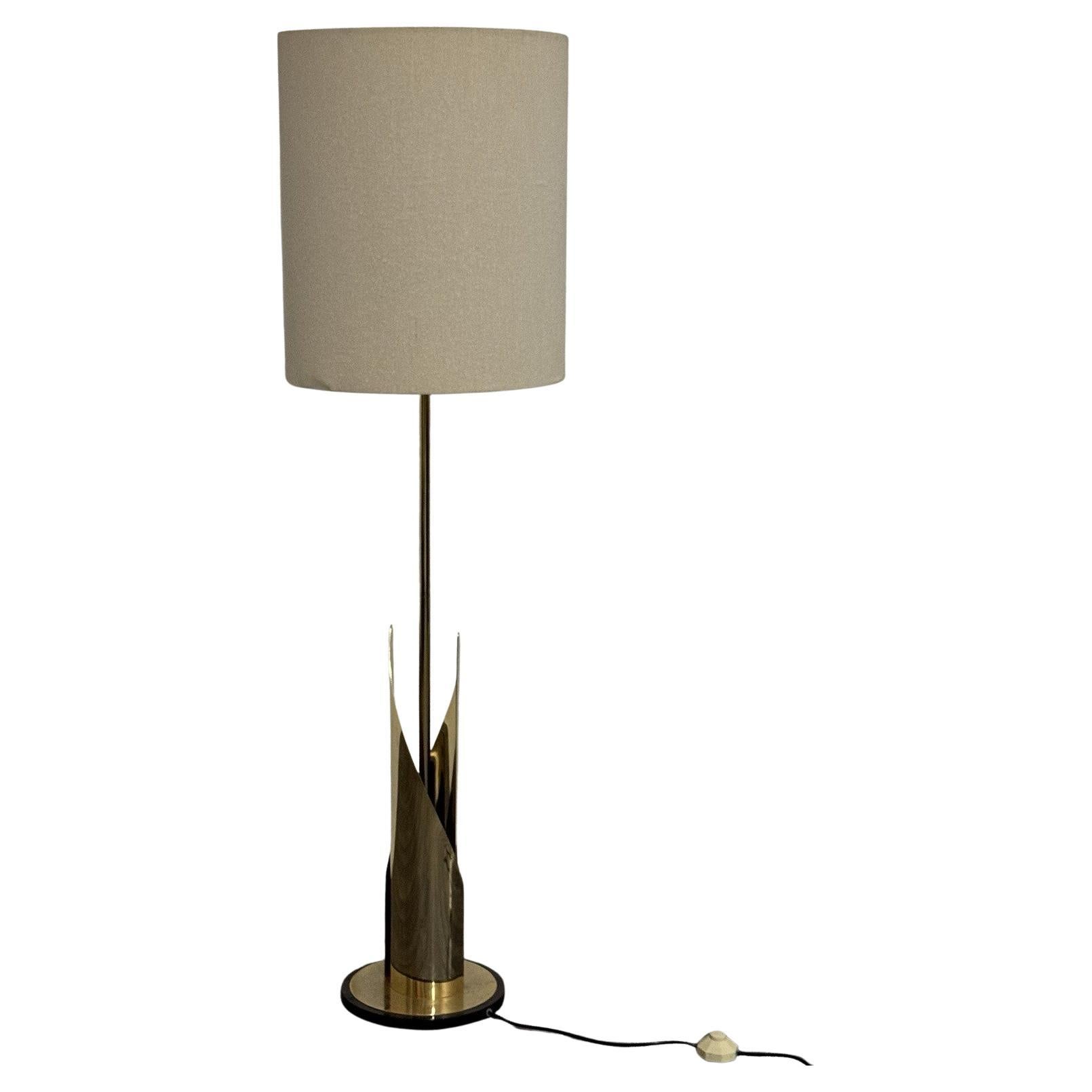 Lampada Da Pavimento Hollywood Regency Anni 70 Design Modernariato For Sale