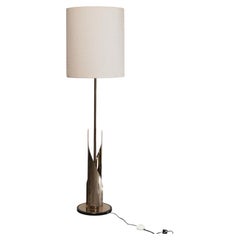 1970s Italian Hollywood Regency Brass Floor Lamp Design