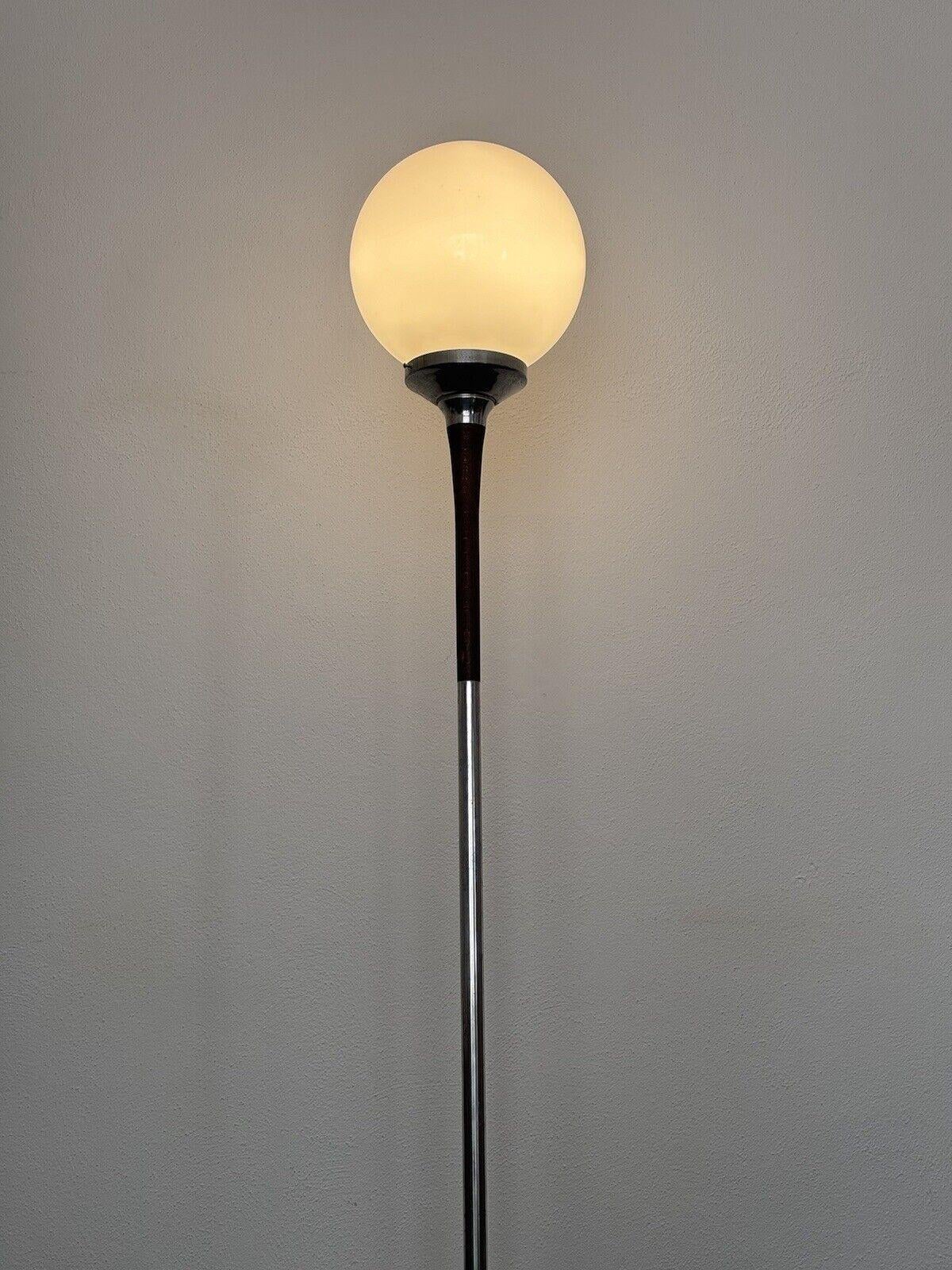 Teak Floor Lamp Globe Modern Design 1969's In Good Condition For Sale In Taranto, IT