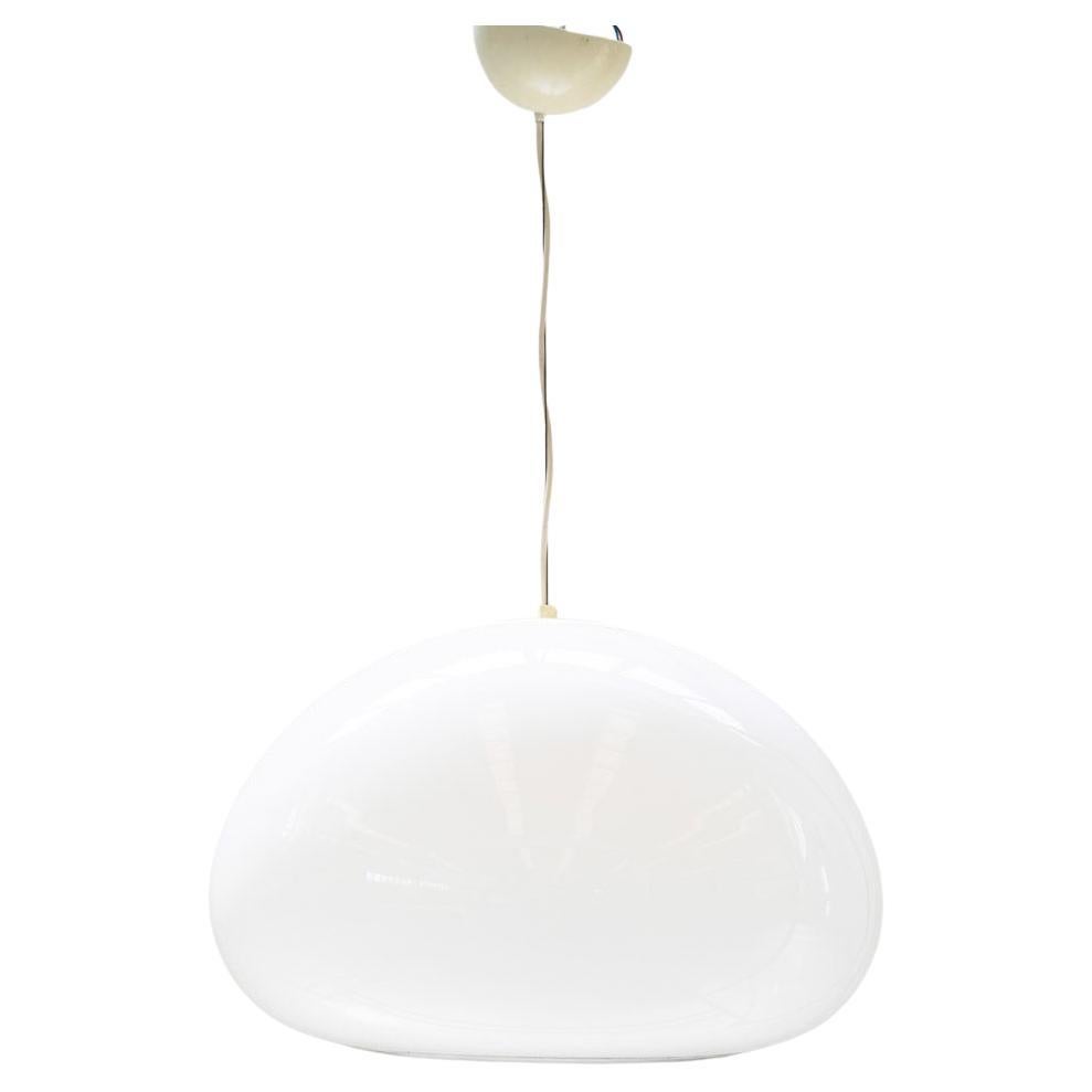 Black and white ceiling lamp  by Pier James and Achilles 					Castiglioni pe For Sale