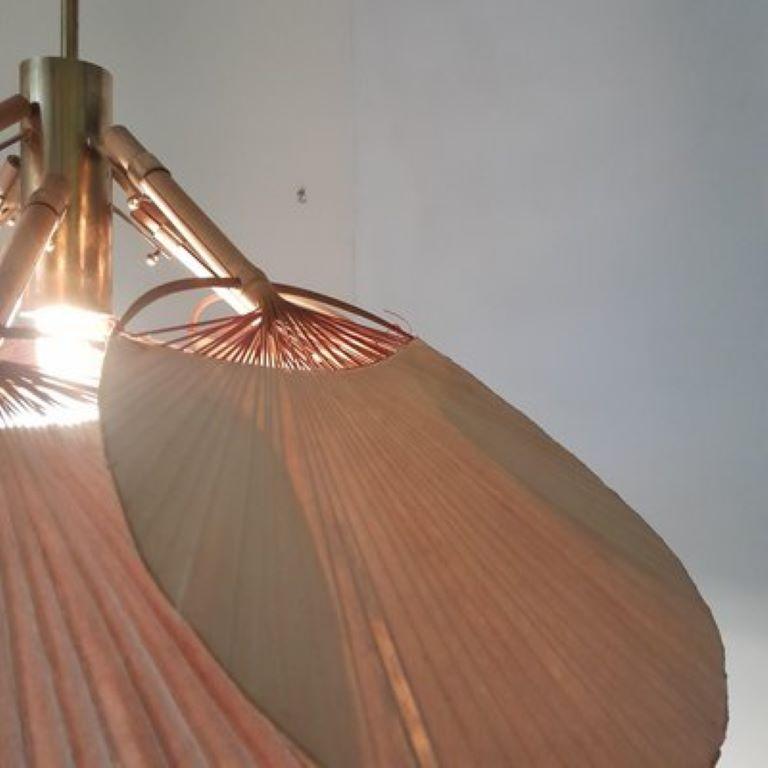 Ingo Maurer ceiling lamp Uchiwa production 1970s 7
