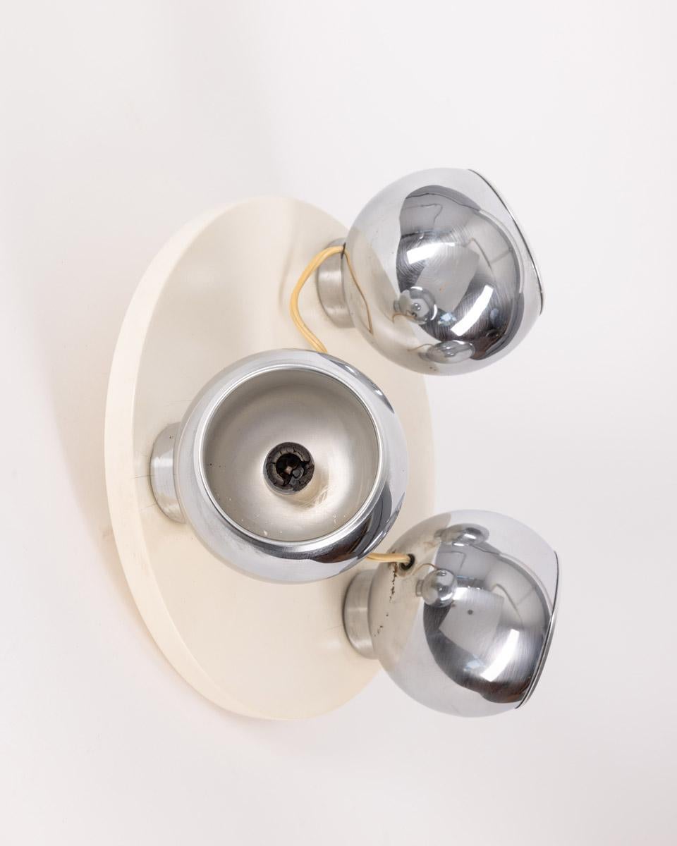 Lampada da soffitto o parete vintage anni 70 Space Age design Italiano in vendita 1
