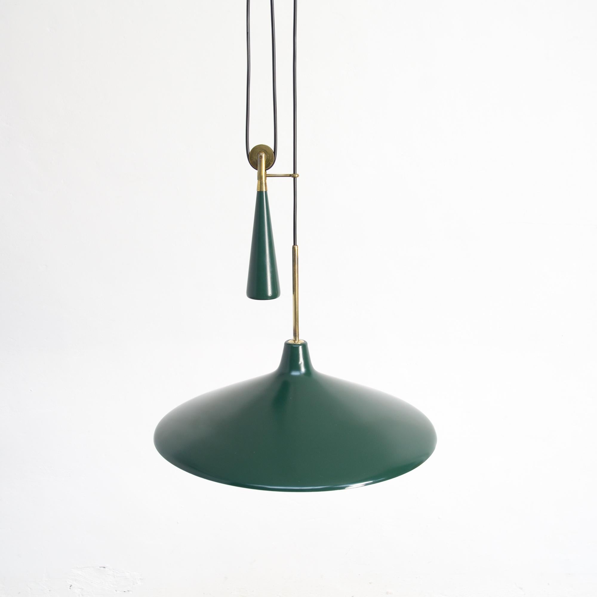 Lampada da Soffitto, Pendant Lamp, Mod. 12126 by Angelo Lelii for Arredoluce, 19 In Good Condition In Vlimmeren, BE