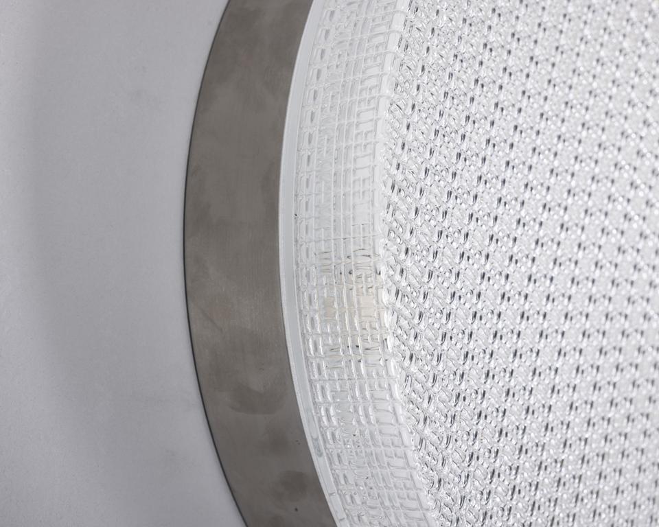 Italian Plafonnier vintage des années 70 en métal et plastique design italien en vente