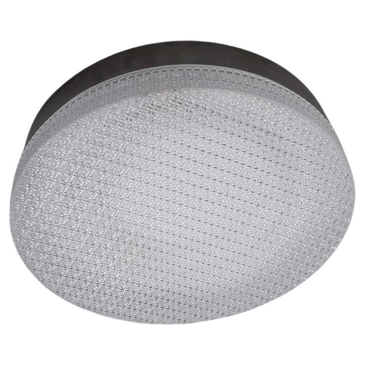 Plafonnier vintage des années 70 en métal et plastique design italien en vente