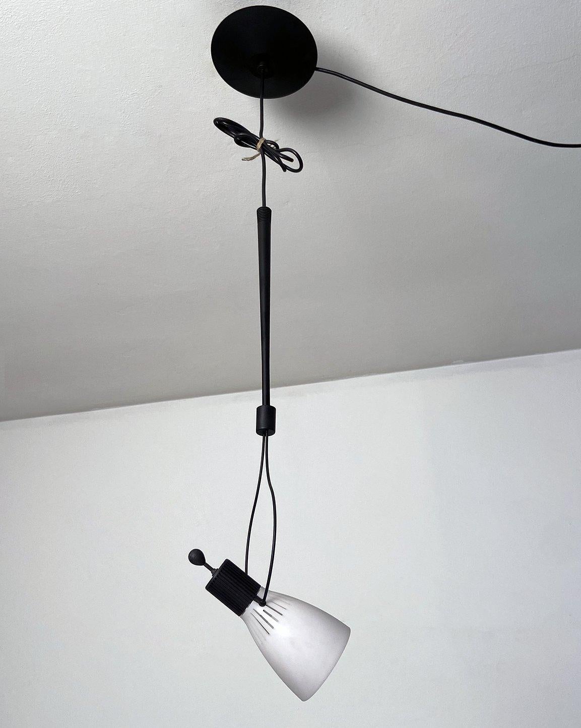 Lámpara colgante Nunk blanca de Carlo Forcolini producida por Nemo, 1993 Moderno de mediados de siglo en venta