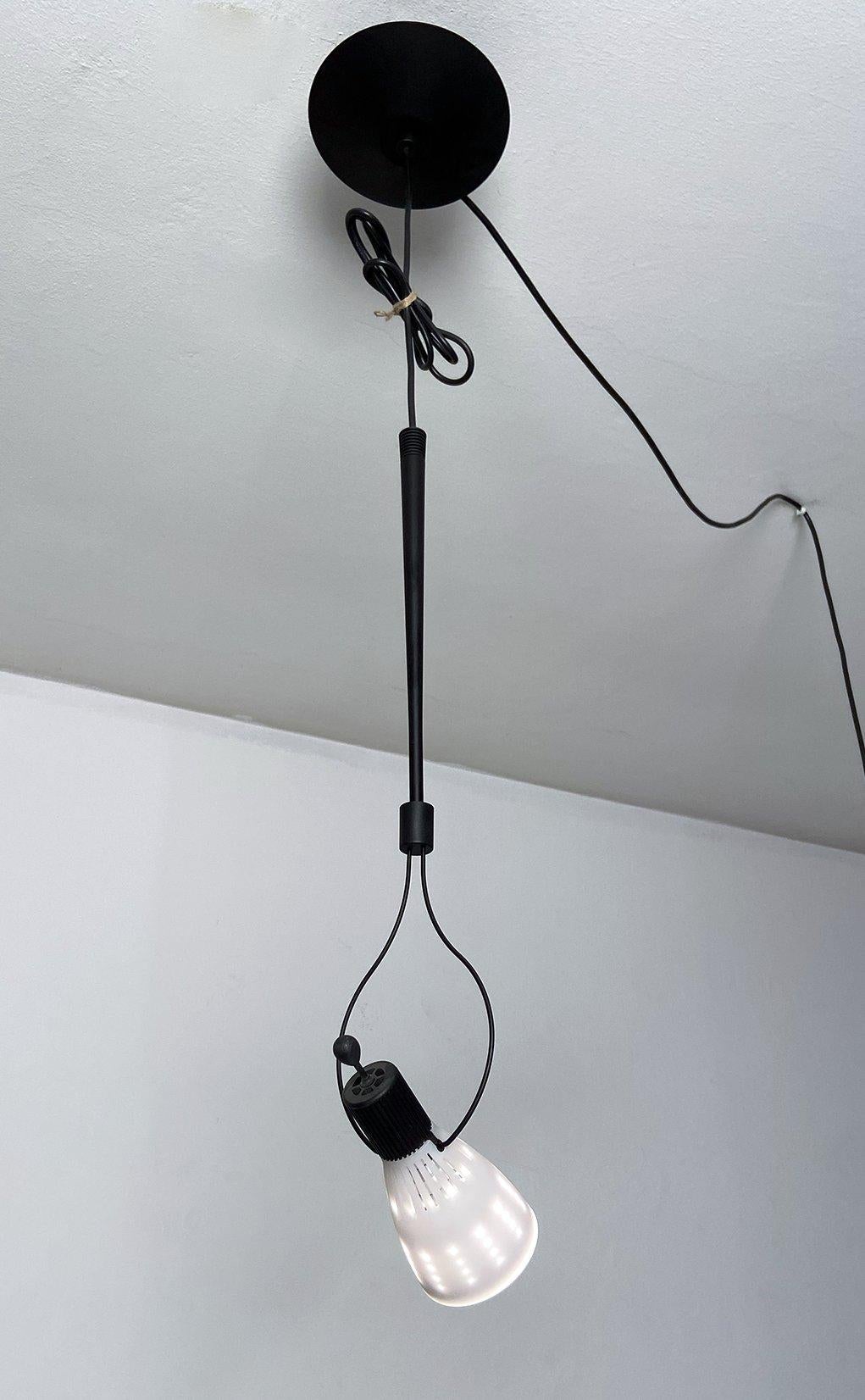 Lámpara colgante Nunk blanca de Carlo Forcolini producida por Nemo, 1993 Italian en venta