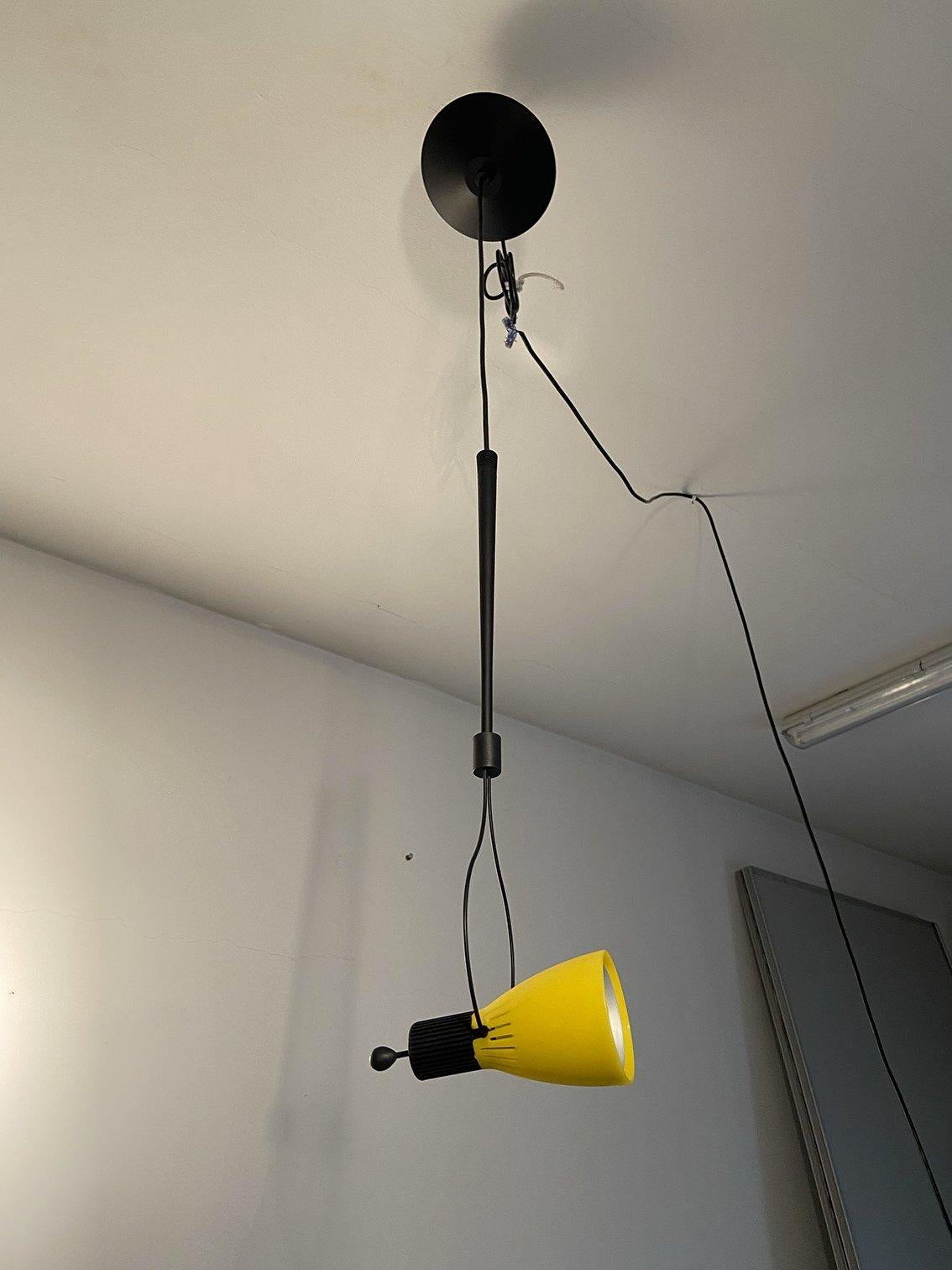 Italian Lampada da sospensione Yellow Nunk di Carlo Forcolini prodotta da Nemo, 1993 in vendita