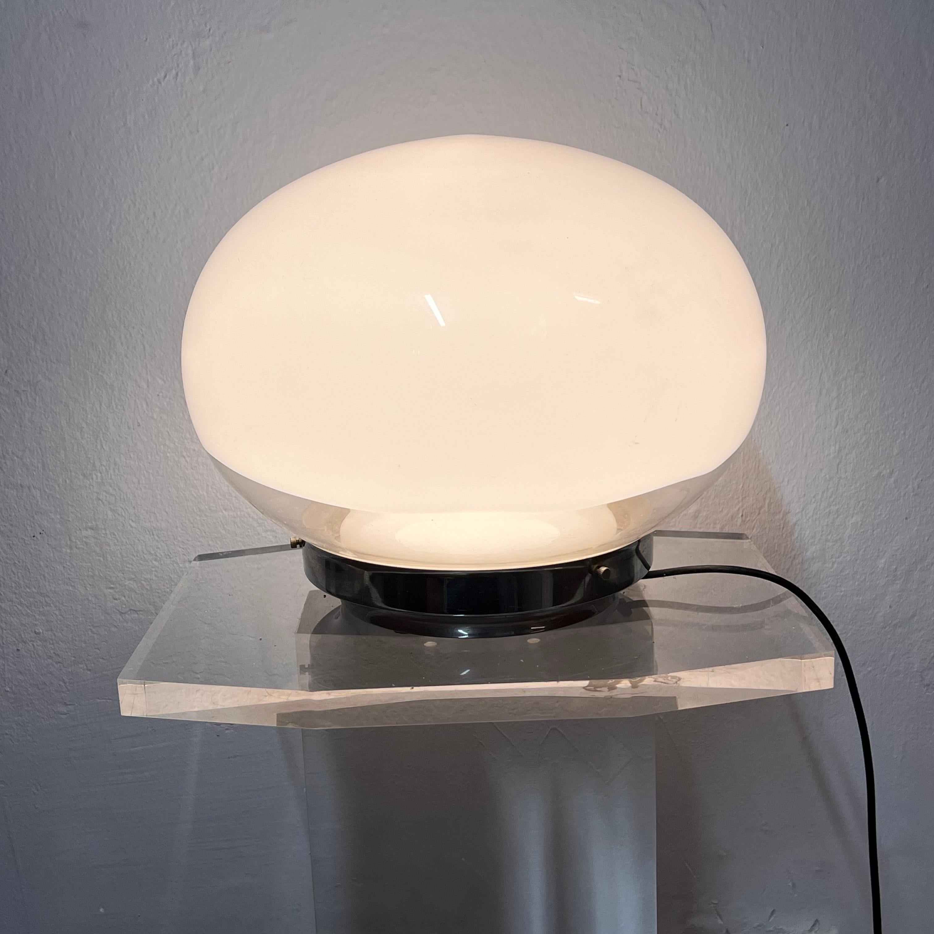 Mid-Century Modern Lampada da Tavolo a Doppio Corpo in Vetro di Murano - Italia - Anni '70