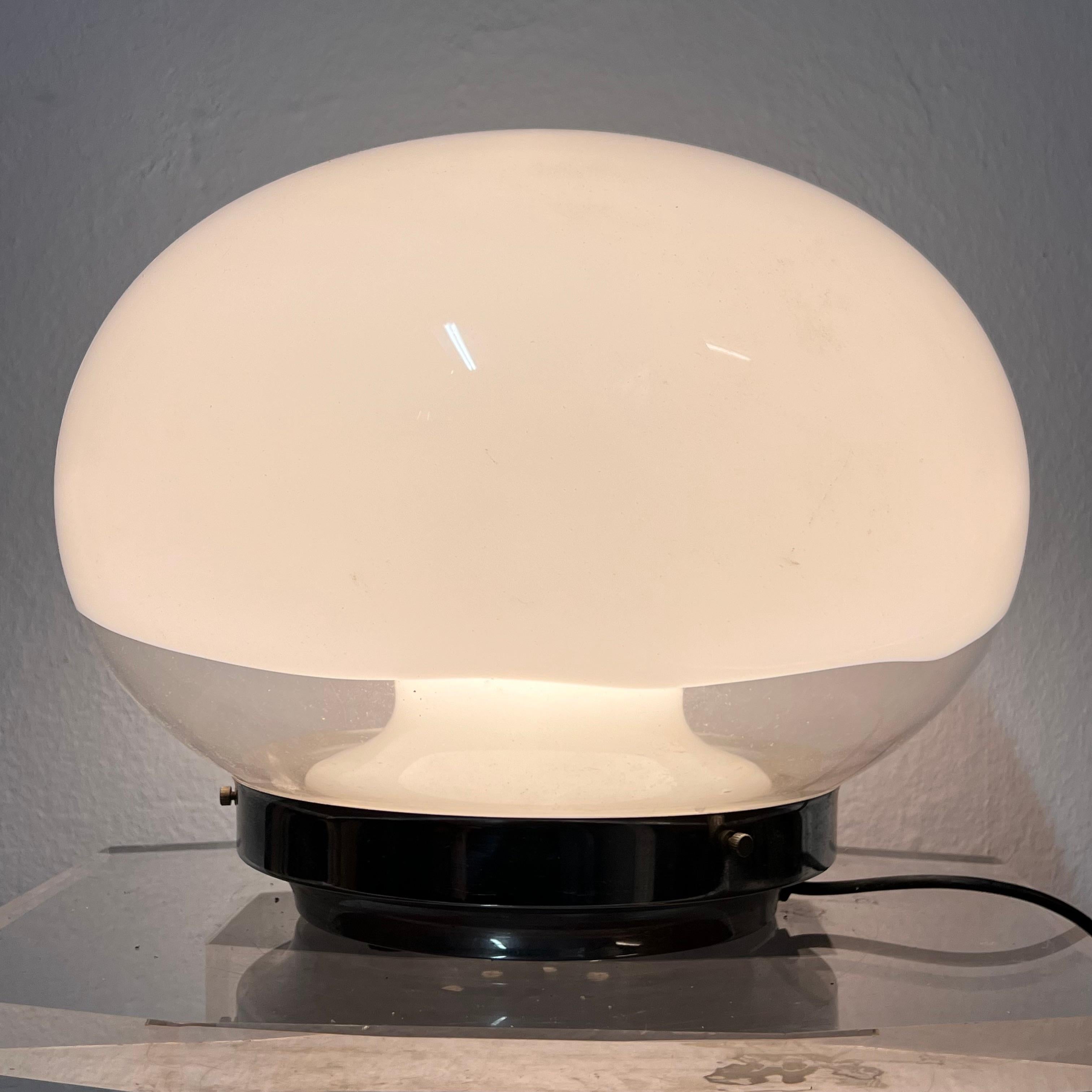 Italian Lampada da Tavolo a Doppio Corpo in Vetro di Murano - Italia - Anni '70