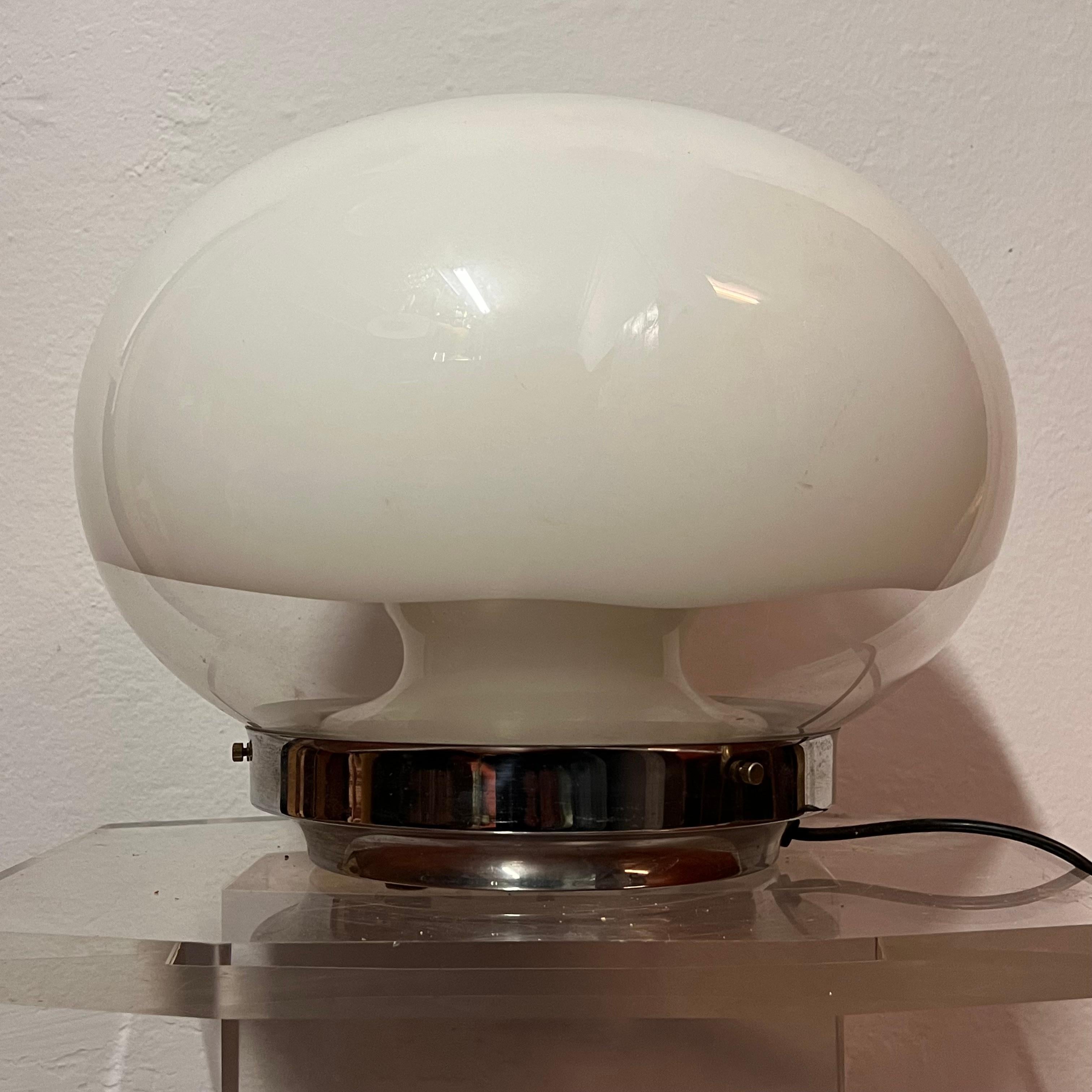 20th Century Lampada da Tavolo a Doppio Corpo in Vetro di Murano - Italia - Anni '70