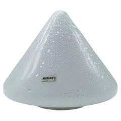 Murano Glass Cone Shaped Table Lamp, Italy 1980s