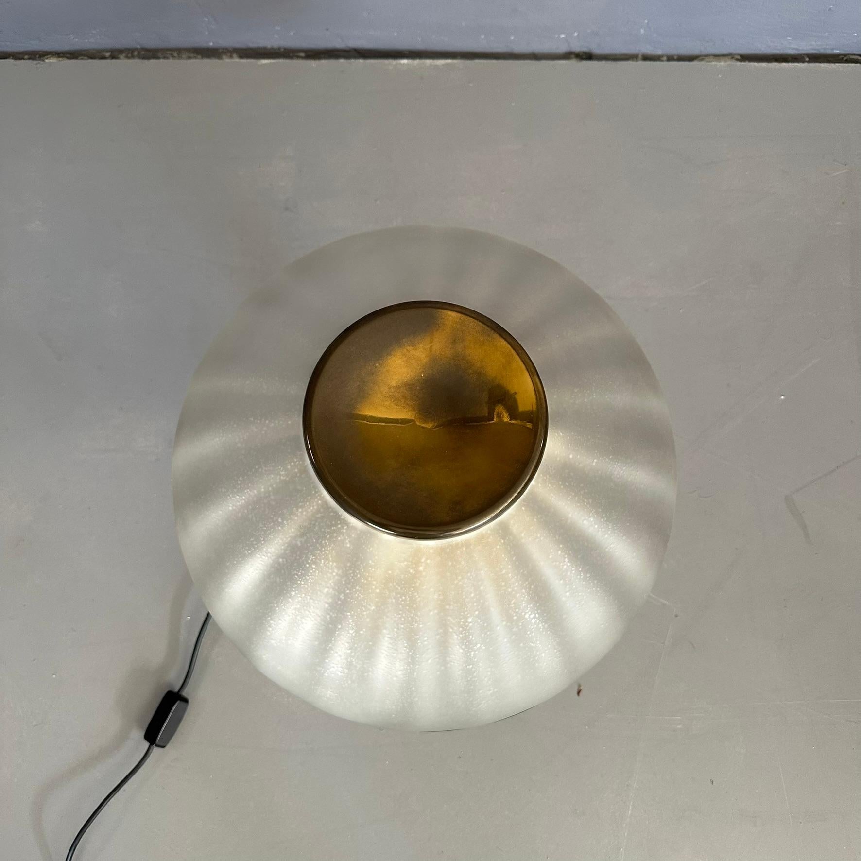 Mid-Century Modern Lampada da tavolo a fungo by F. Fabbian, manifattura Italiana anni Settanta For Sale
