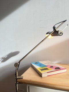 Clamp table lamp Model 255, Tito Agnoli produced by O luce, italy