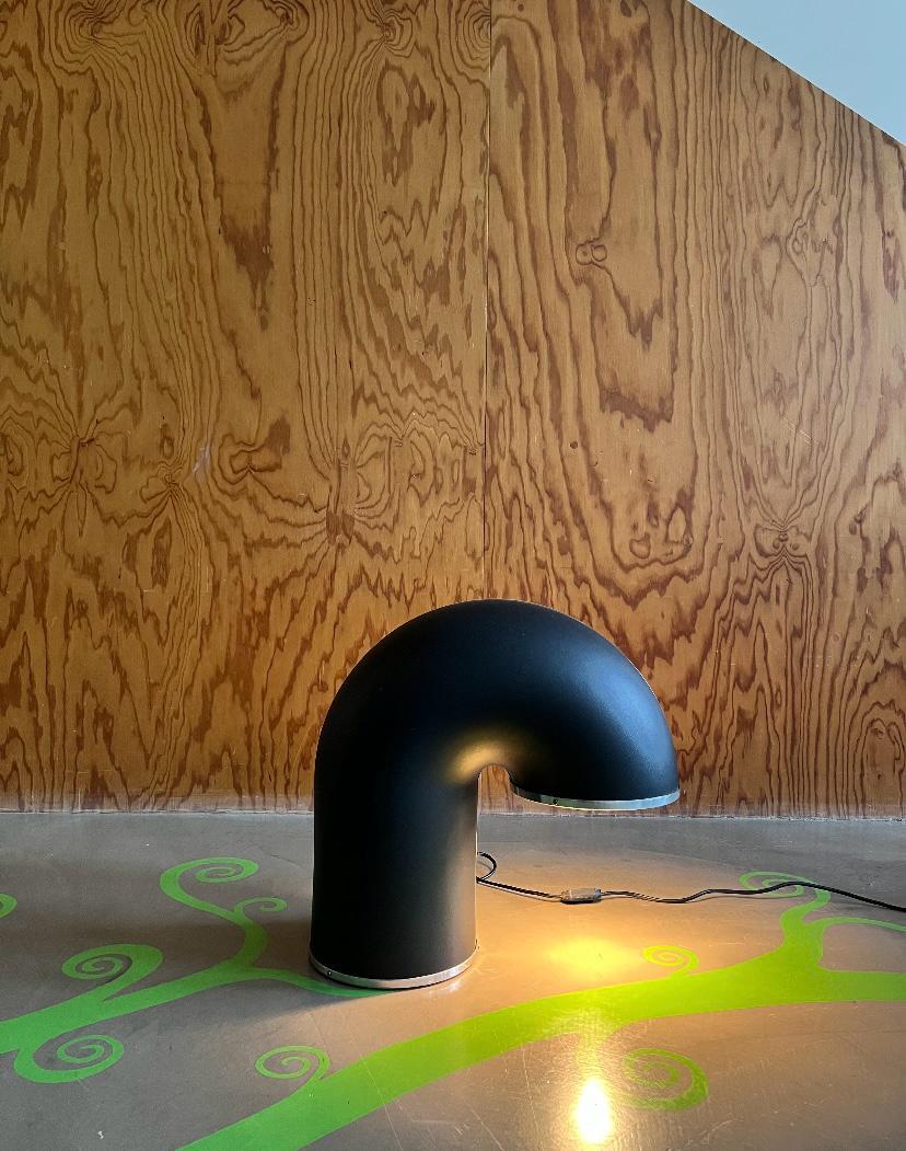 Mid-Century moderno Lampada da tavolo a struttura tubolare ricurva, Italia, 1960s in vendita