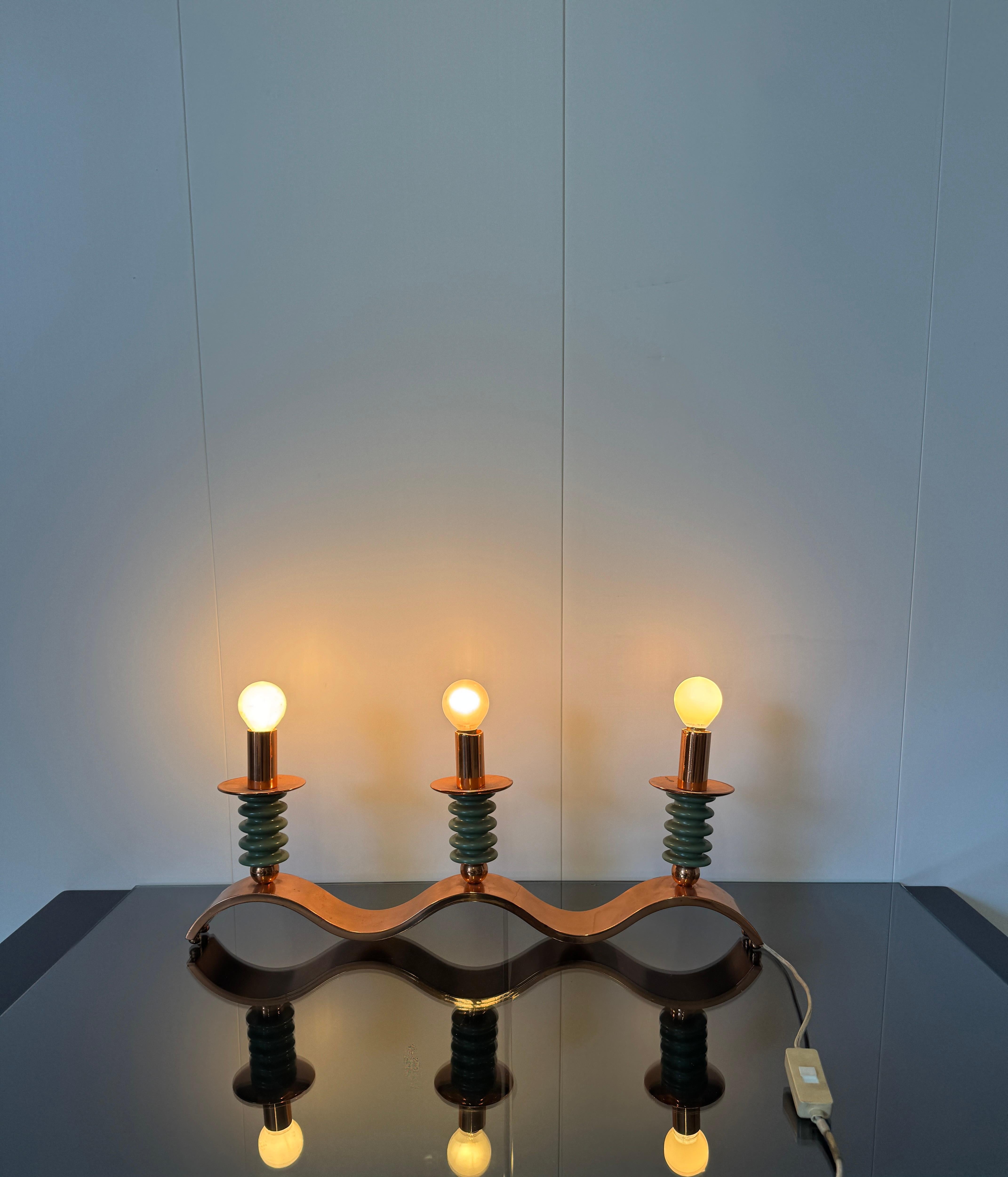 Lampada da tavolo a tre luci, Prod. Italiana anni '40 in vendita 6