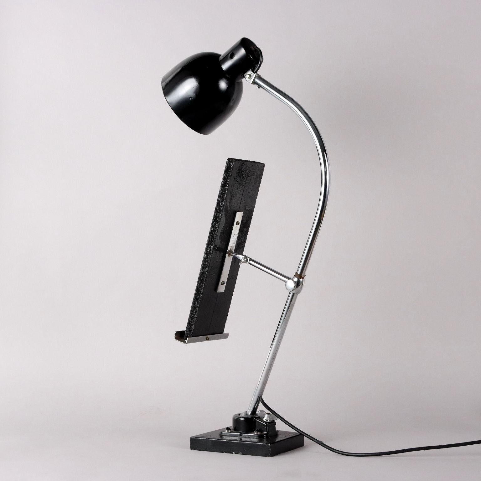 Metal Lampada da Tavolo Anni 60 For Sale