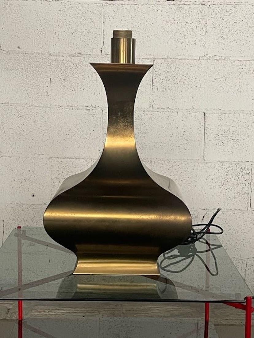 1970s brass table lamp For Sale 1