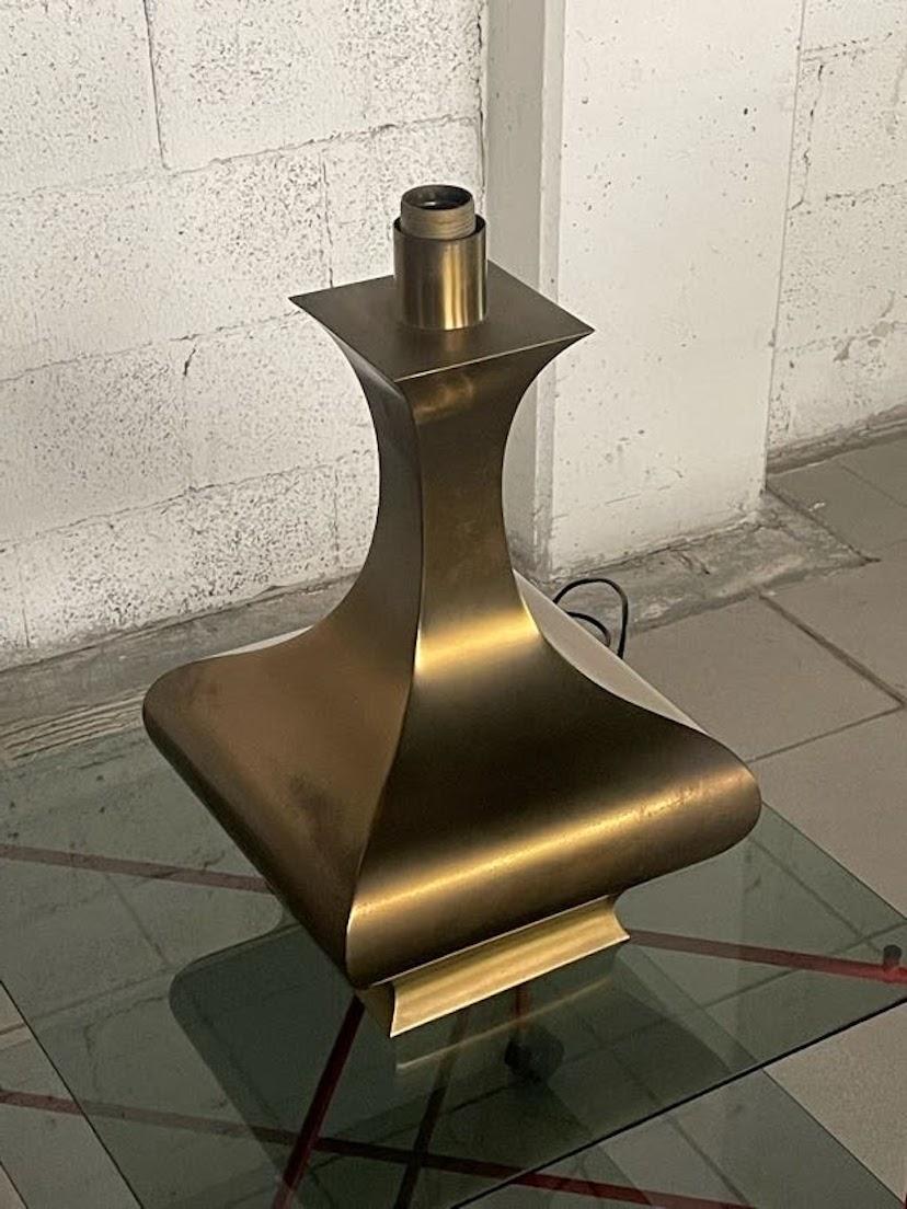 1970s brass table lamp For Sale 2