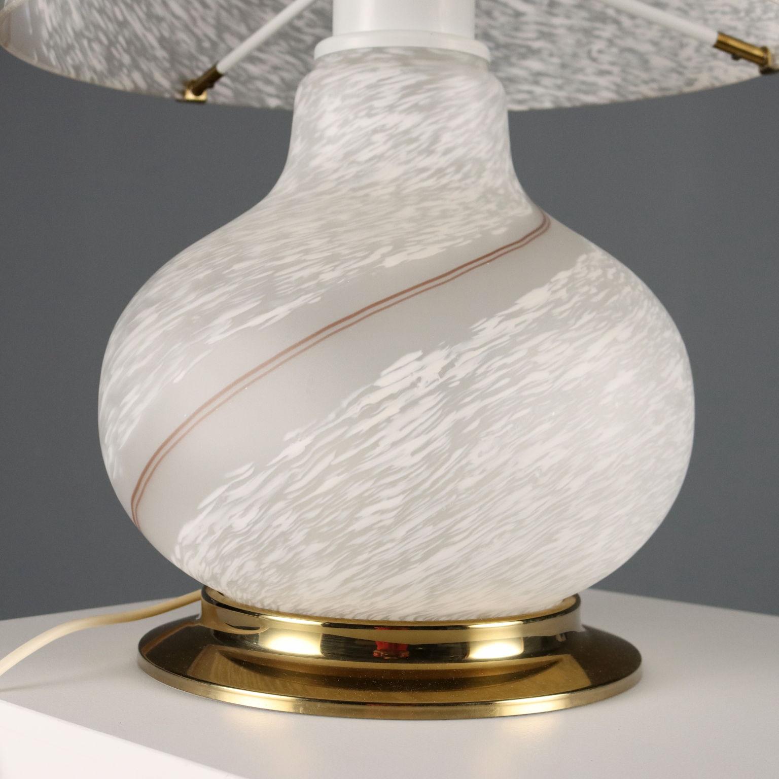 Lámpara de mesa de cristal de Murano de los años 70 en venta 2
