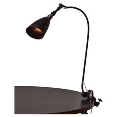 Lampe de table à pince en métal Bahuahus, années 1930