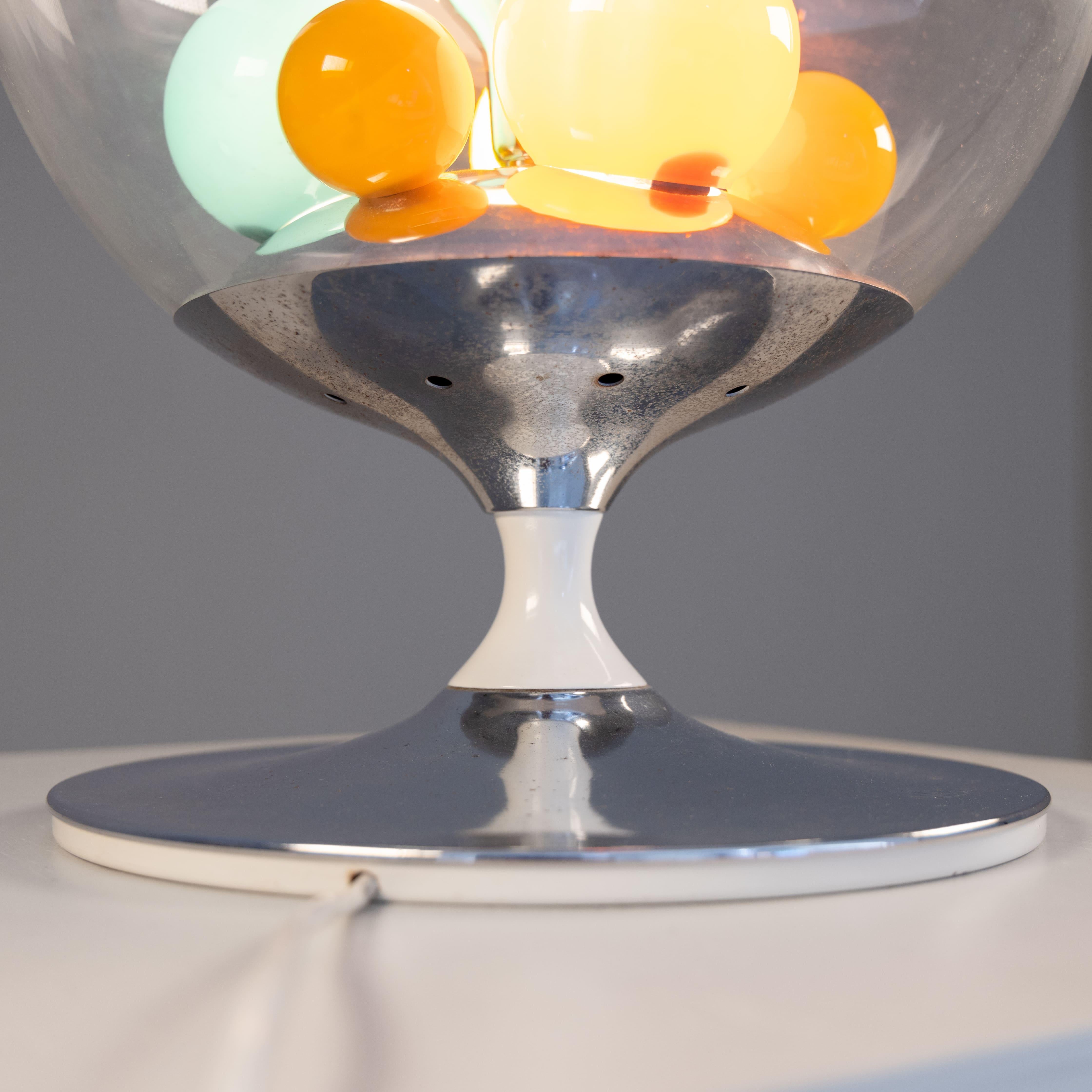 Lámpara de mesa Barbarella, Angelo Brotto, Esperia, Italia, 1965 Acero en venta